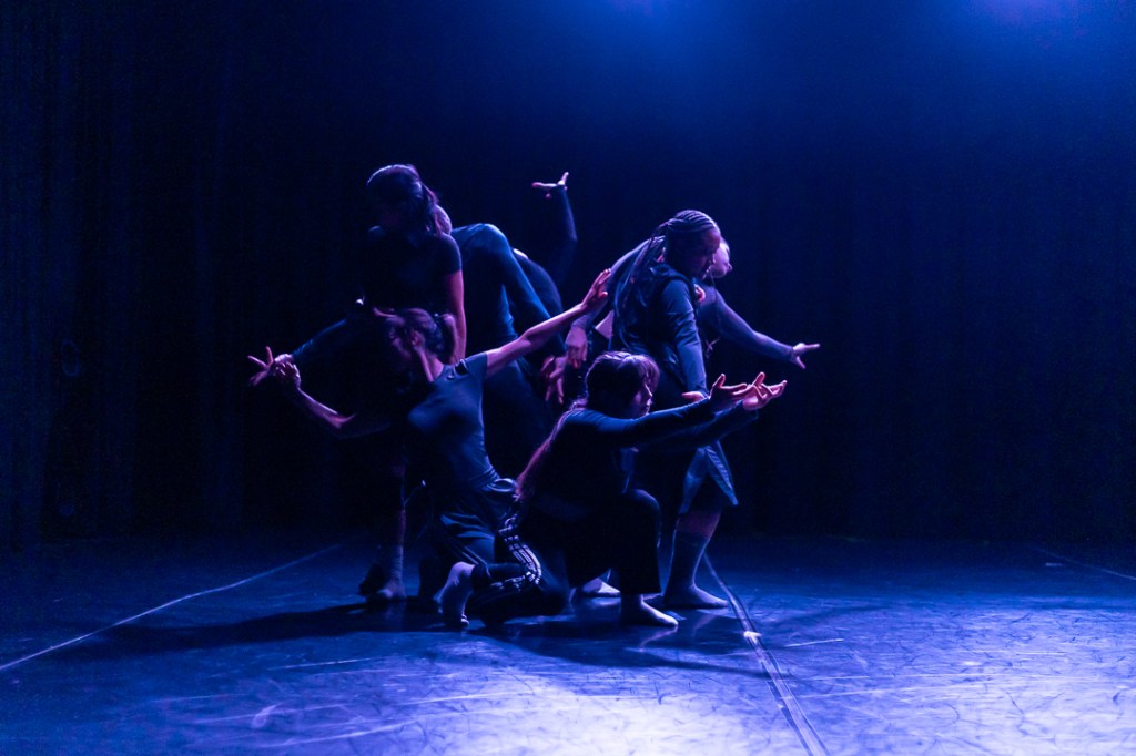 dancers clustered together